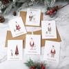 Christmas Santa Claus Greeting Card Envelope Sets Merry Christmas Decoration for Home 2025 Xmas Ornament Navidad Natal New Year