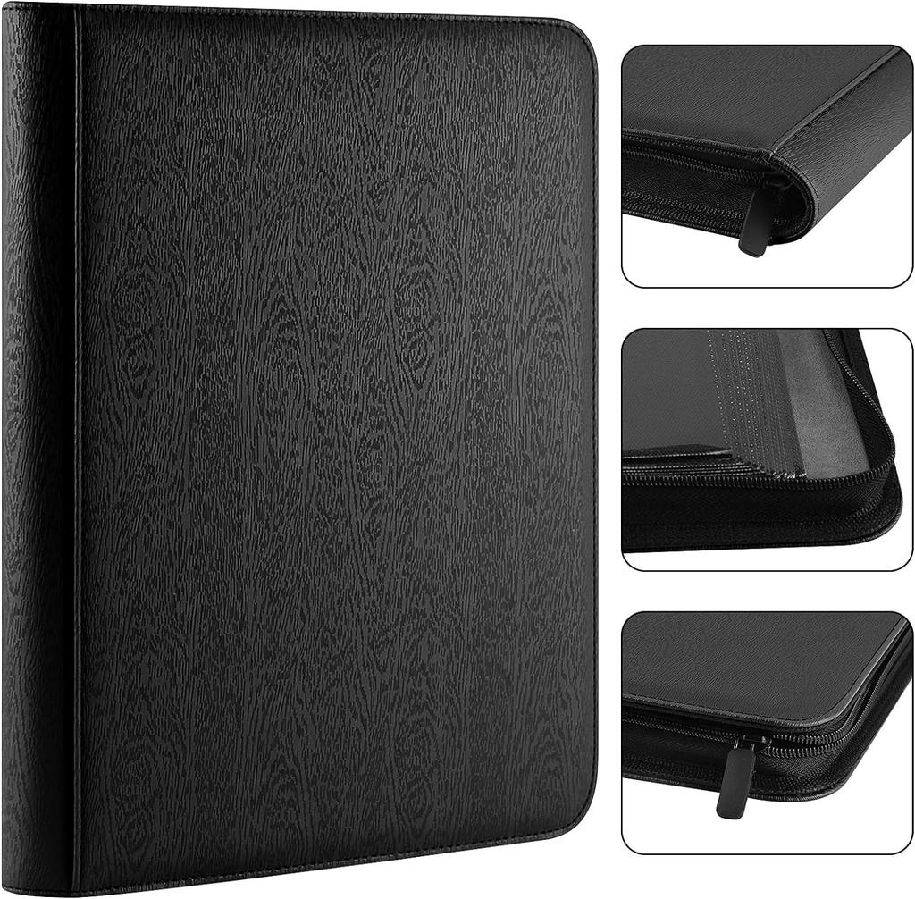 Папка для карточек PAKESI Star Card, 9 карманов, 25 внутренних листов, вмещает 450 штук, листы из полиуретана, собирайте карточки Star Cards и другие карточки, папка для коллекции карточек Star Cards