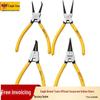 Eagle Ring Pliers Set: Internal/External, Straight/Bent, Dual-Purpose, Multi-Function Spring Retaining Pliers