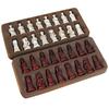 Characters Chess Game Leather Chess Board Lifelike Chess Pieces Resin Handmade Characters Chess For Parent-Child Entertainment