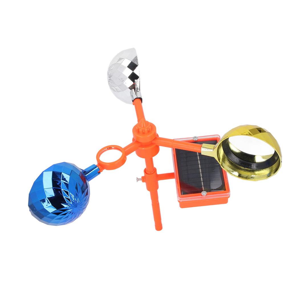 Отпугиватель птиц Светозвуковой отражающий вращающийся прибор на солнечной батарее для патио, красочный визуальный пластиковый отпугиватель