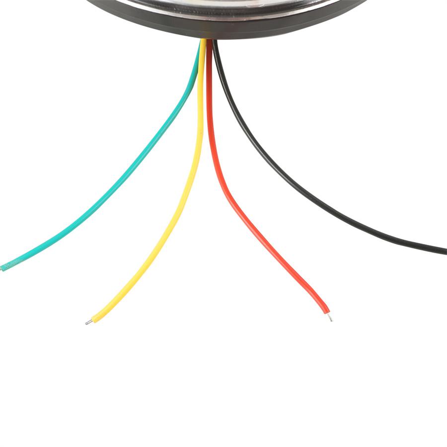 Новый круглый задний красный стоп-сигнал и желтый динамический бегущий указатель поворота светодиодный фонарь 12-24 В водонепроницаемый