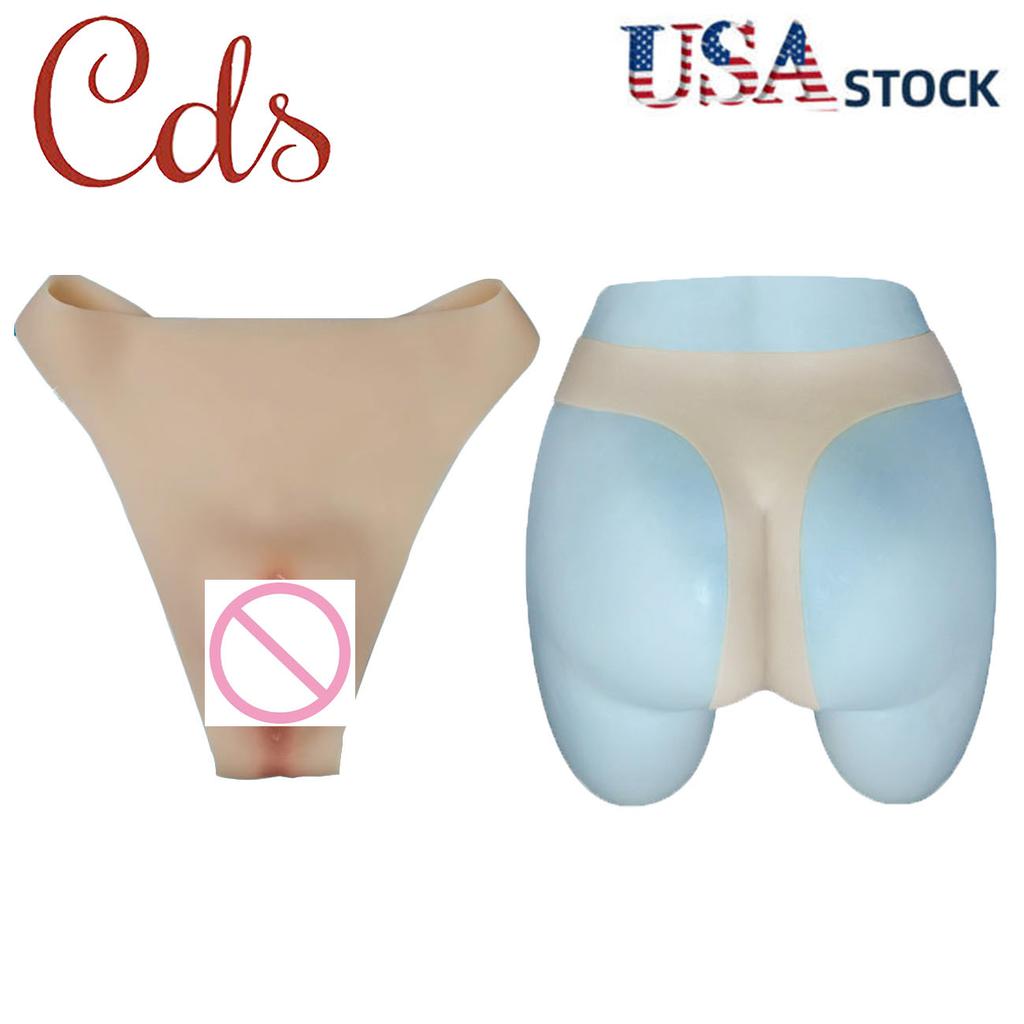 Мужское силиконовое нижнее белье стринги Искусственная вагина Силиконовый материал, Мужские счастливые реквизиты Новый костюм для косплея для смены с мужчины на женщину