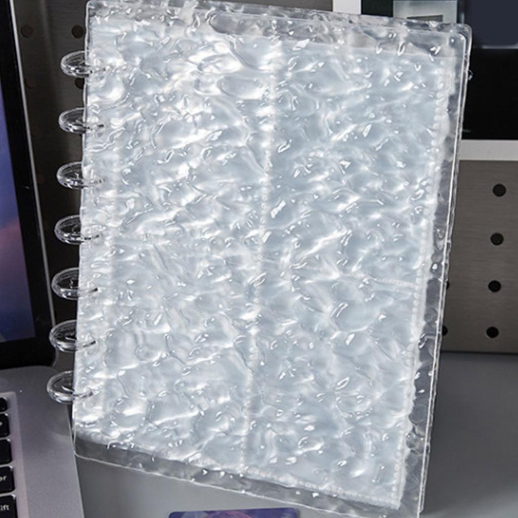 Ripple Kpop Photocard Binder Acrylic Binder Cover with 80 Pocket for Organizing Trading Card Binder Card Collector Album