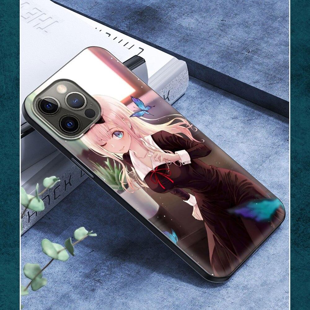 Аниме Love Is War Chika Fujiwara для iPhone 13 14 11 12 Pro Max чехол 7 8 Plus SE X XR XS Max Роскошные силиконовые чехлы для телефонов
