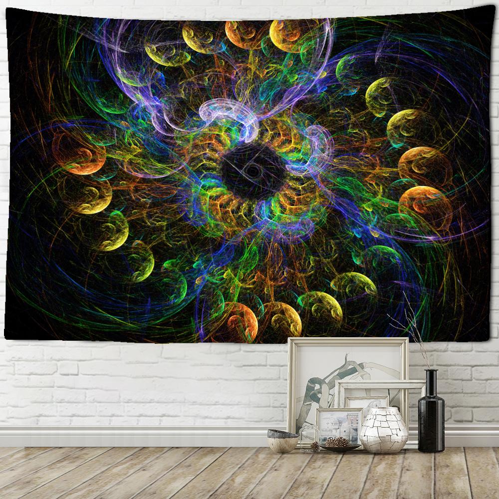 Красочное звездное небо Мандала гобелен настенный богемный стиль психоделическое колдовство искусство домашний декор