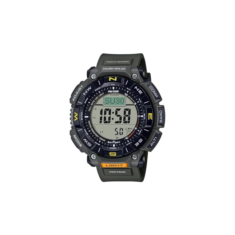 Солнечные часы Casio Pro Trek Climber Line, Сделаны из биомассы, PRG-340-3JF, Мужские хаки, Оригинальный японский продукт