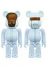 DAFT PUNK SUITS De BANGALTER MEDICOM TOY BE@RBRICK (WHITE Ver.) 2-PACK GUY-MANUEL HOMEM-CHRISTO/THOMAS 100%