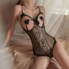 Эротический открытый бюстгальтер с вырезами, комплект нижнего белья, цельный костюм, секс-аксессуар, секс-комплект для взрослых, кружевная игрушка для женщин, прозрачный боди