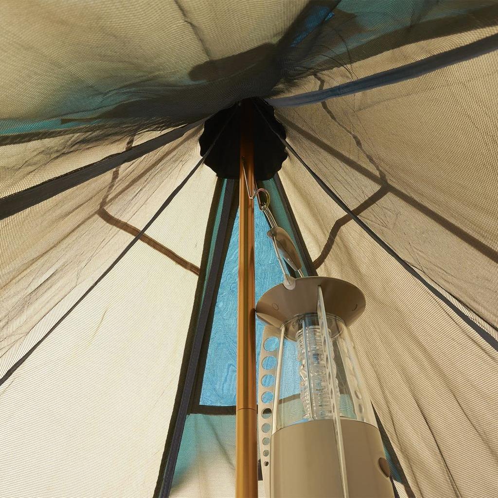 LOGOS Палатка Navajo Tepee300 Bridge Hexa Tarp 71908000 Семейный тент Палатка Огнестойкий и Набор-BB