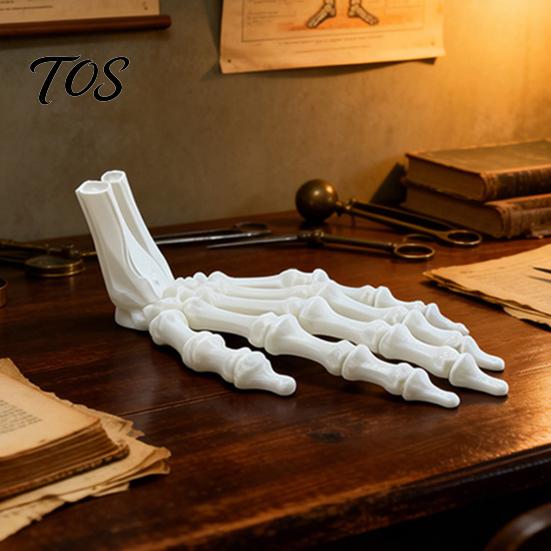 Lifelike Hand Figurine 3D Printed Skeleton Figurine, Spooky Bone Statue for Desktop Sculpture Halloween Party, Gothic Model, Desk Decor Realistic Prop