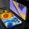 Желтый чехол-подсолнух для Samsung Galaxy A17 A07 A55 A35 A25 A15 A05 A33 5G A31 A23 A21s A13 A41 A73 A53 A51 A71 A03