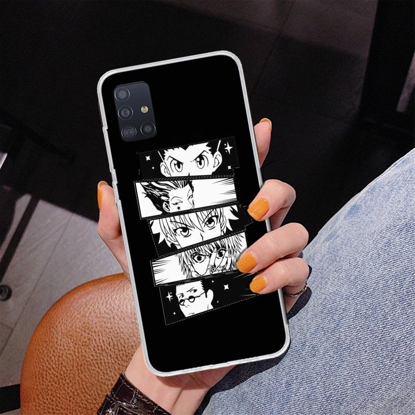 Black White Hunter X Phone Case For Samsung Galaxy A52 A32 A22 A12 A51 A31 A50S A30S A20S A10S Note 20 Ultra 10 Plus S10 A72 A71