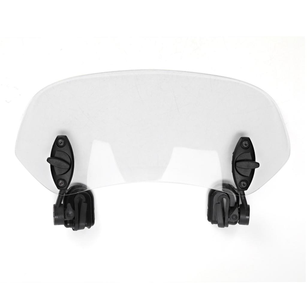 Universal Motorcycle Adjustable Clip On Windscreen Wind Deflector Windshield Accessories