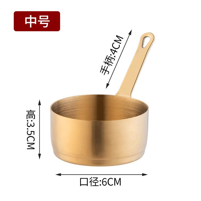 80/100 мл 304 нержавеющая сталь кастрюля с ручкой корейская мини круглая приправа миска для макания перца кетчупа столовая посуда
