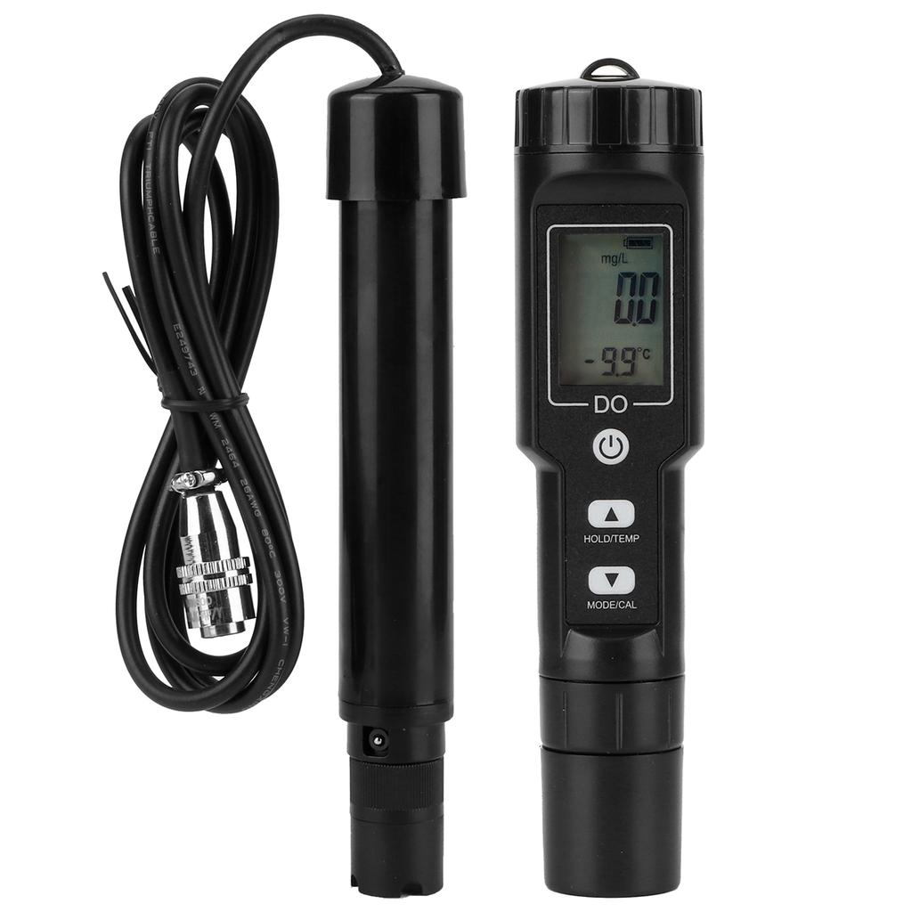 Digital Dissolved Oxygen Meter Detector Water Quality Tester with Temperature Detection