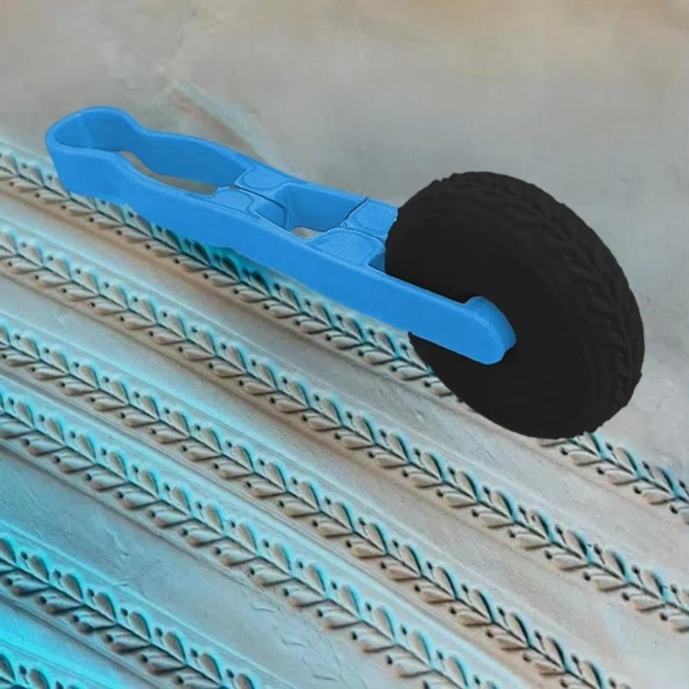 Геометрический текстурный ролик из глины 3D-печатный прокатный инструмент Прочное штамповочное колесо для глины