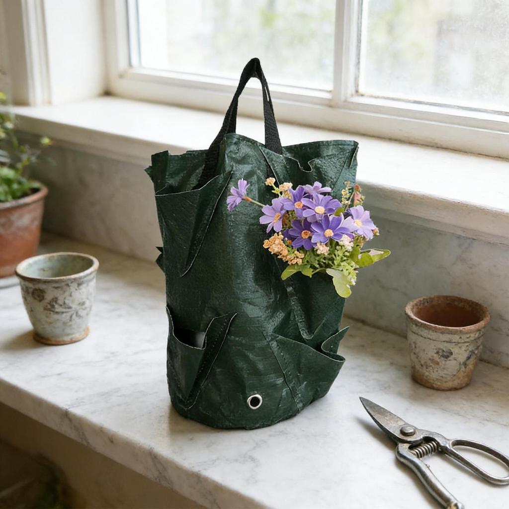 Hanging Tomato Grow Bag Planter Strawberry Vegetable Flower Plant Grow Bags Garden Plant Pot Multi-Function Hanging Grow Bags