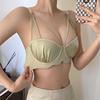 Pure Desire Style Thin Underwear Large Chest Small Chest Soft Ring Up To Shape Breast Seamless Bra