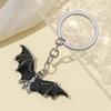 Черный сплав брелок летучая мышь Хэллоуин летучая мышь кулон ужас летучая мышь автомобиль ретро панк хип-хоп рок сумка кулон