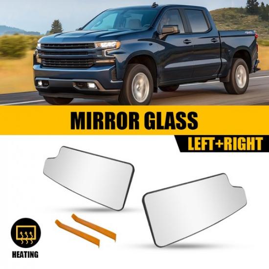 Left/Right Side Mirror Replacement Glass For -21 GMC Sierra 1500 2500/3500HD