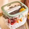 Large Transparent Outdoor Camping Ice Bucket with Tray