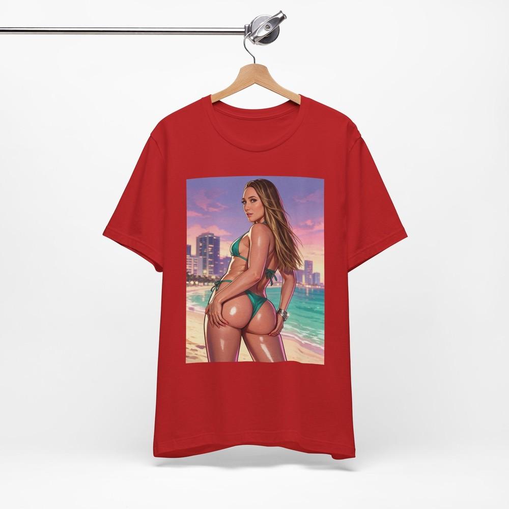 Aj Applegate Bikini Pinup T-Shirt | GTA 6 Graphic Streetwear Print Tee