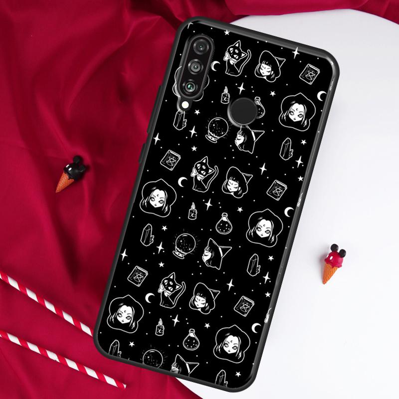 Чехол для Huawei Nova 8i 7i 11i 12i 12s 9 10 SE Y90 Y60 Y70 Y72 Y61 Y91 P30 P40 Lite P60 Pro с рисунком 'Ведьмачество Ведьминый Кот'