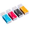 Алюминиевый кард-ридер 4 порта USB 2.0 Micro SD TF M2 MS Pro Duo MMC SDHC Адаптер для карт памяти телефона и камеры с LED-индикатором