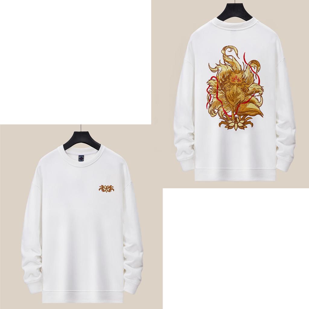 Осенне-зимняя мужская толстовка с круглым вырезом China-Chic, свободная, большого размера, модная, с длинным рукавом, женская, топ