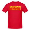 Футболка Sandvik в расслабленном стиле, повседневная и свободная, с печатью высокой четкости
