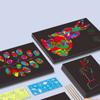 Rainbow Scratch Art Paper Card Set Colorful DIY Drawing Board Interesting Scratch Card Kit  Gifts