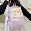 Школьная сумка летняя новая маленькая свежая, милая и милая повседневная рюкзак школьная сумка сращивание контрастный цвет большая вместимость рюкзак для ученика средней школы