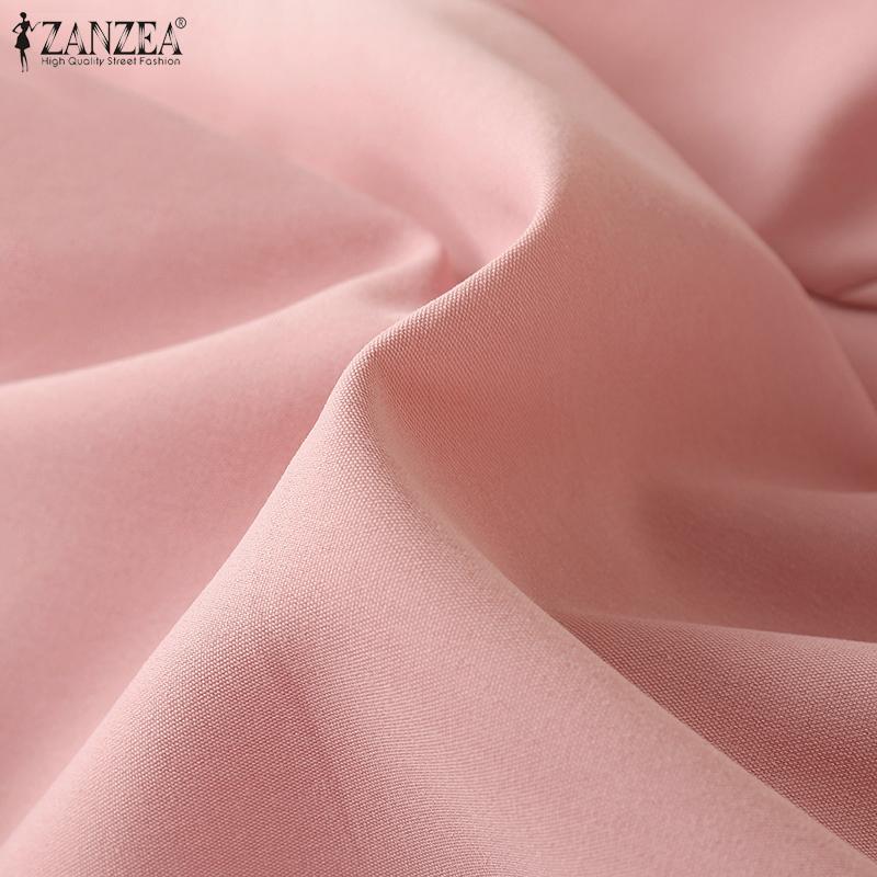 ZANZEA Женский повседневный тонкий кардиган с длинным рукавом и отложным воротником, верхняя одежда