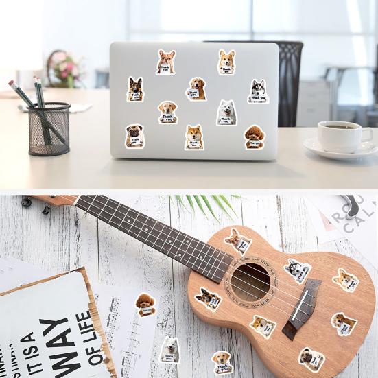 1/2 Rolls Notebook Sticker Pet Theme Copper Plate Paper Cat Dog Printing Decals Laptop Mobile Phone Case Decor