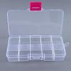 Съемный прозрачный кейс для хранения 10 отделений Коробка для хранения Рыболовный ящик Ящик для рыболовных снастей