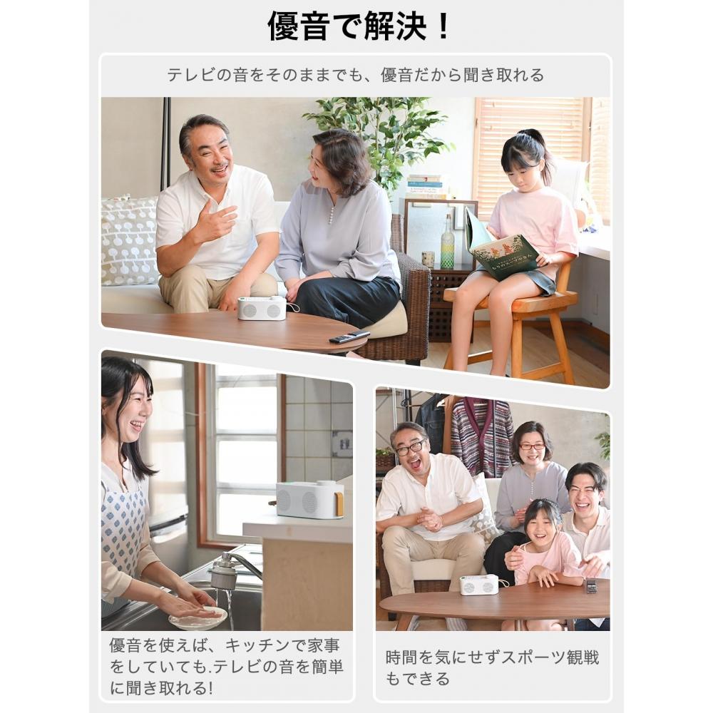 Ручной динамик для телевизора [2024 3in1 Ручной динамик] Ручной динамик Подключение AUX Оптическое цифровое подключение Беспроводное подключение Bluetooth 3 разъема