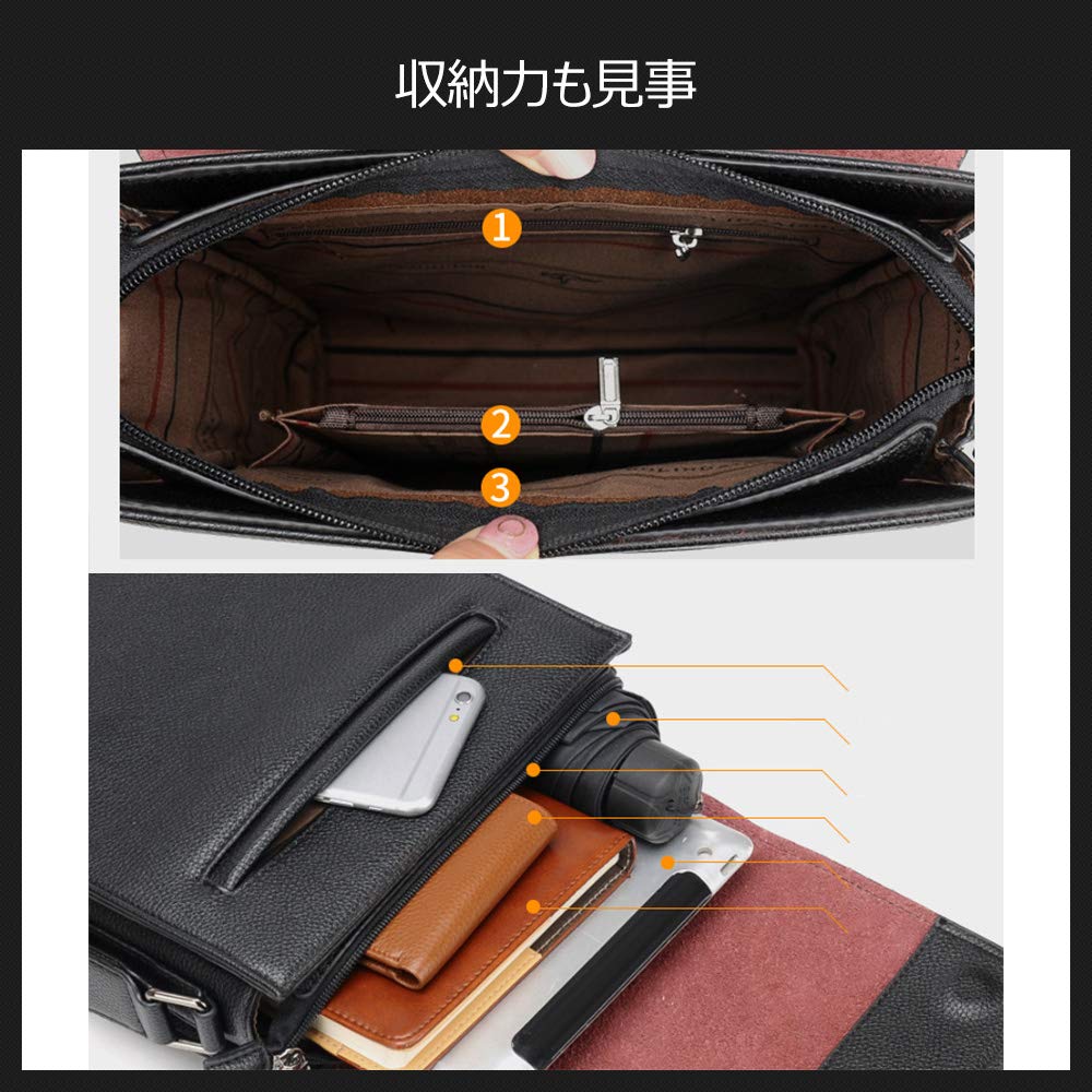 Сумка-мессенджер через плечо с клапаном для мужчин с кодовым замком Вмещает дюймовый Большой мессенджер через плечо Велосипедная сумка для Черного [Whatna] Кнопка, 9.7 IPAD, Вместимость,