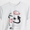 Hand Drawn Love Yourself Graphic T-Shirt, Empowering Sketch Top