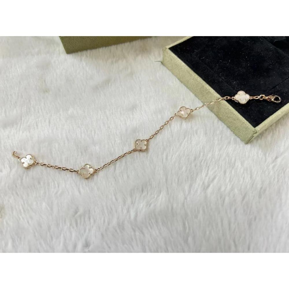 Высококлассный браслет «Четырехлистный клевер», мини-браслет «Шестицветик», браслет из красного халцедона и черного агата, женский браслет