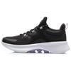 Li Ning Удобные Легкие Дышащие Низкие Беговые Кроссовки Женские Черные AREQ022-4