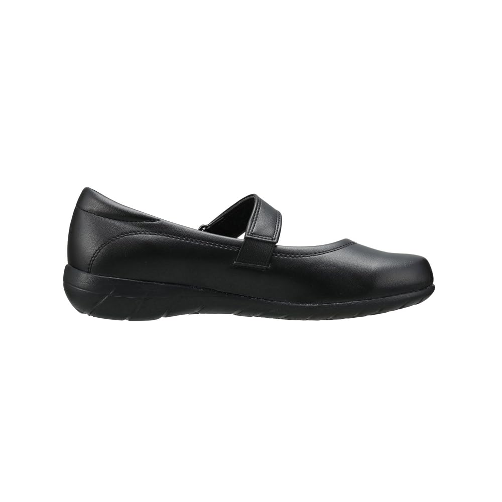 Pansy 4067 Office Shoes, Lightweight, Comfortable Stretch Design, Strap, 24.5cm, Black