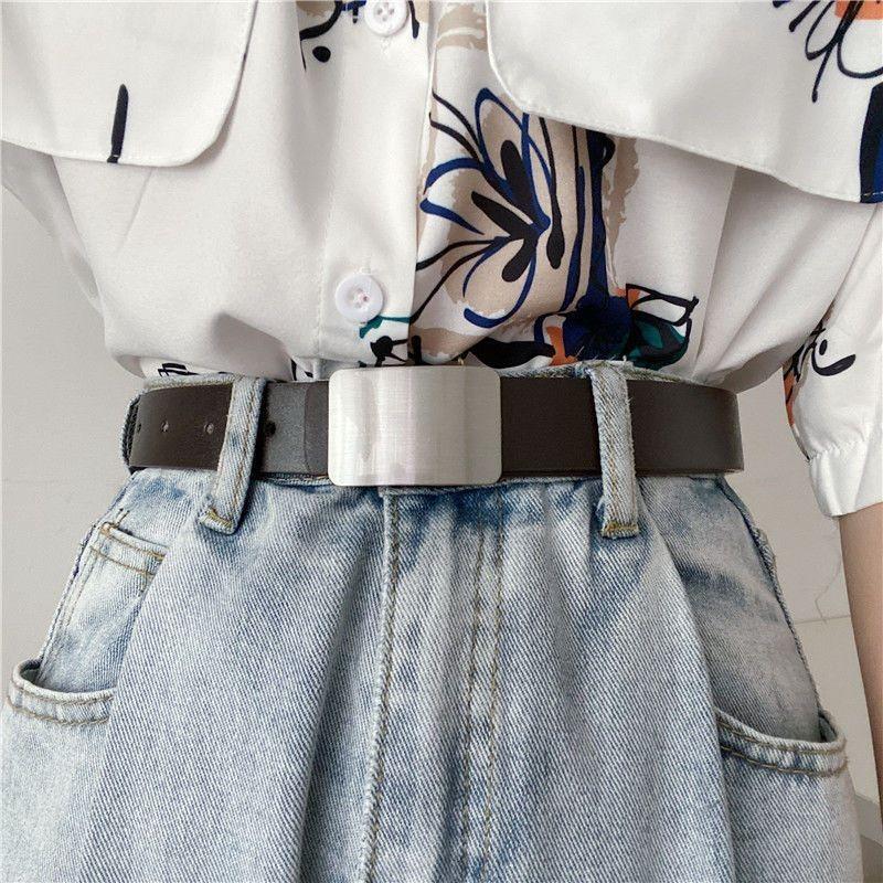 Стильный черный ПУ ремень для модных женщин с уникальным дизайном, универсальный модный аксессуар