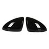 2Pcs Door Mirror Cap Left Right Glossy Black Rearview Mirror Cover Replacement for Chevy Cruze