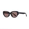 Polarized retro cat-eye sunglasses for men and women, suitable for round faces, European and American style, sun protection, mountaineering goggles