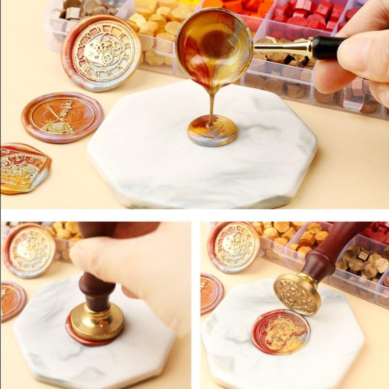 100Pc Retro Wax Seal Stamp Scrapbook Material Sealing Wax Craft Decor Wedding Birthday Party Invitation Wax DIY Supply