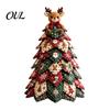 Craft Kits for Home Decor DIY Quilted Fabric Christmas Tree Kit, Vintage Patchwork Sewing Set Creative Gifts Friends Tabletop Decor, Handmade