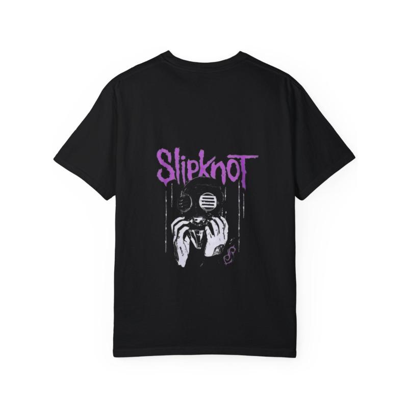 Белая футболка с логотипом группы Slipknot и графическим принтом противогаза, унисекс, повседневный уличный стиль, топ для мужчин и женщин