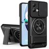 Бронированный чехол для Motorola Edge 50 Fusion, противоударный чехол-слайдер с защитой объектива, чехол для телефона для Moto Edge 50 Fusion с кольцом