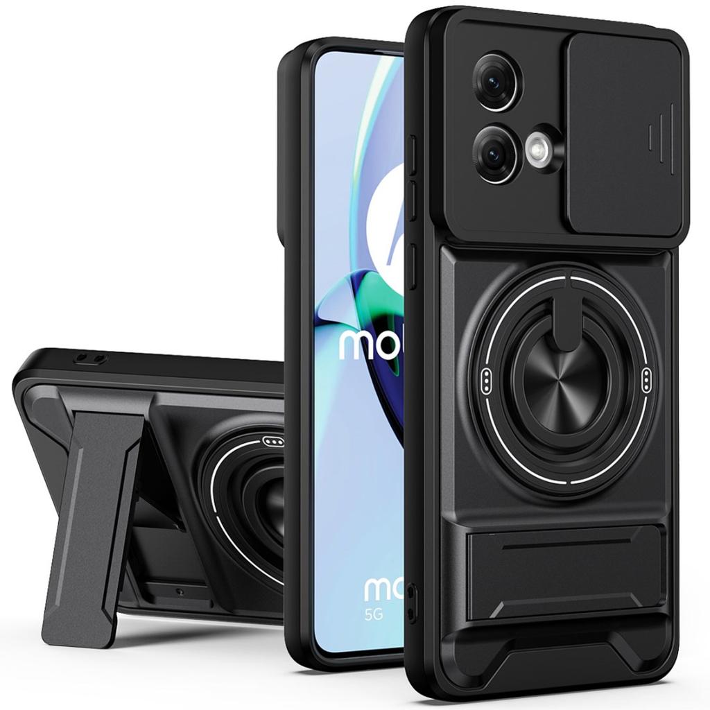 Бронированный чехол для Motorola Edge 50 Fusion, противоударный чехол-слайдер с защитой объектива, чехол для телефона для Moto Edge 50 Fusion с кольцом